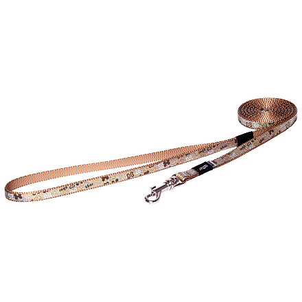Rogz Hondenlijn Lang Lapz Trendy Brown Bones