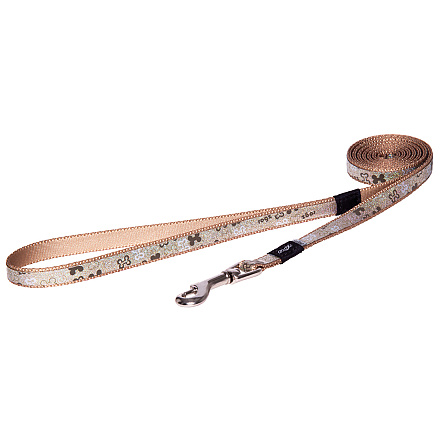 Rogz Hondenlijn Lang Lapz Trendy Brown Bones