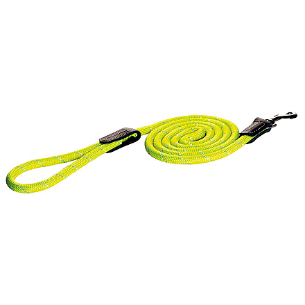 Rogz Hondenlijn Lang Rope Geel M: 180 cm x 9 mm