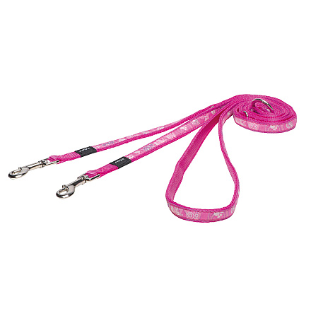 Rogz Hondenlijn Multi Fancy Dress Pink Paw