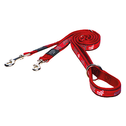 Rogz Hondenlijn Multi Fancy Dress Red Rogz Bone