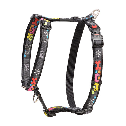 Rogz Hondentuig Fancy Dress Multi Bone Black