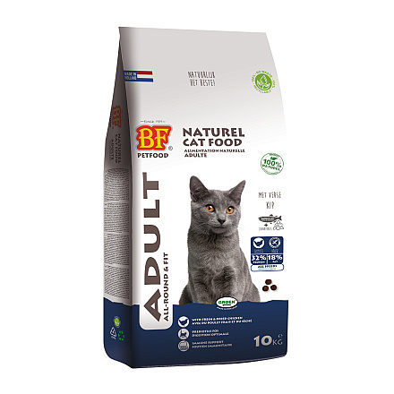 BF Petfood Kattenvoer Adult All-round & Fit<br> 10 kg