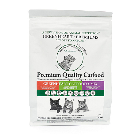 Greenheart Kattenvoer 3 Mix 1,5 kg