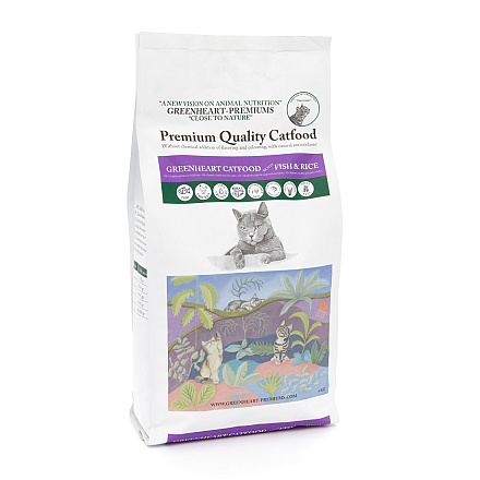 Greenheart Kattenvoer Fish & Rice 4 kg