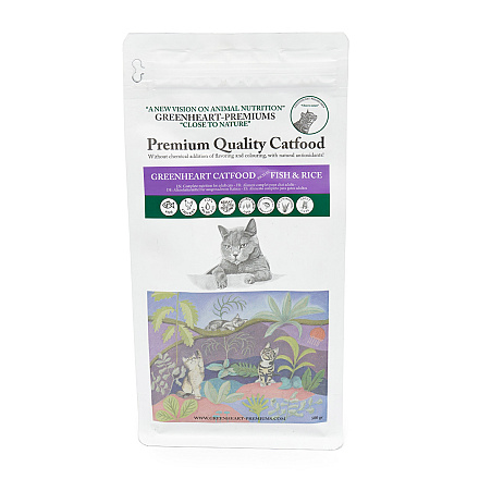Greenheart Kattenvoer Fish & Rice 500 gr