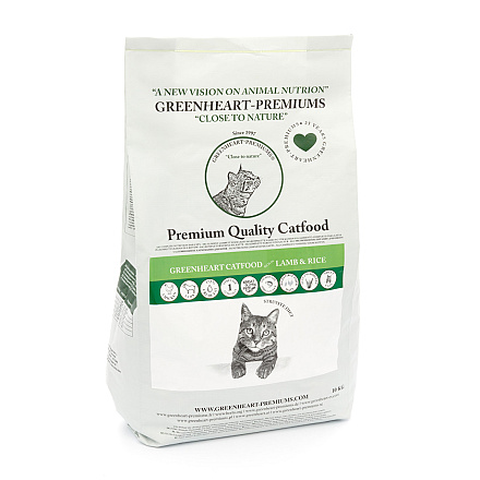 Greenheart Kattenvoer Lamb & Rice 10 kg
