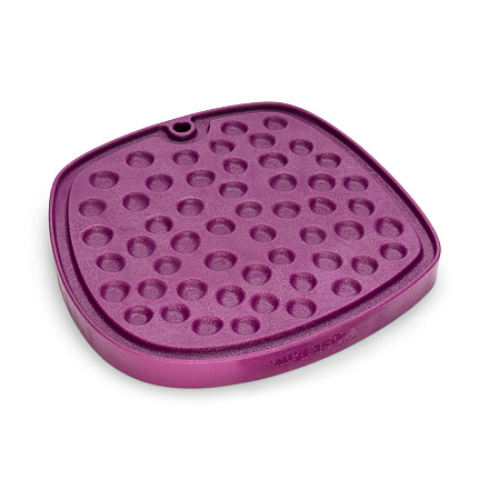 West Paw Slowfeeder Feast Mat Bubbles Tropic Red