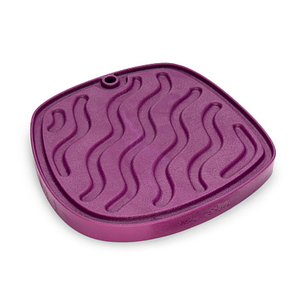 West Paw Slowfeeder Feast Mat Waves Tropic Red