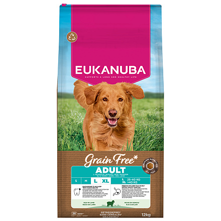 Eukanuba Hondenvoer Adult L/XL Grain Free Lamb 12 kg