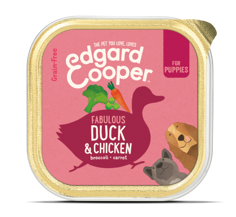 Edgard & Cooper hondenvoer Puppy eend en kip 150 gr