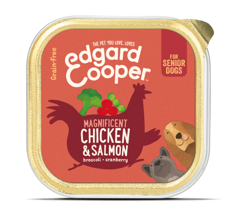 Edgard & Cooper hondenvoer Senior kip en zalm 150 gr