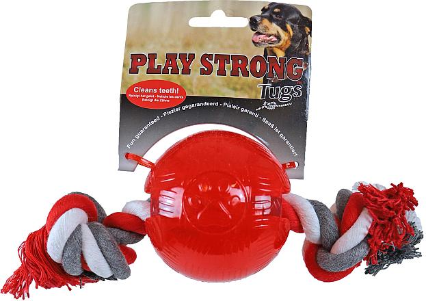 Play Strong bal met floss rood