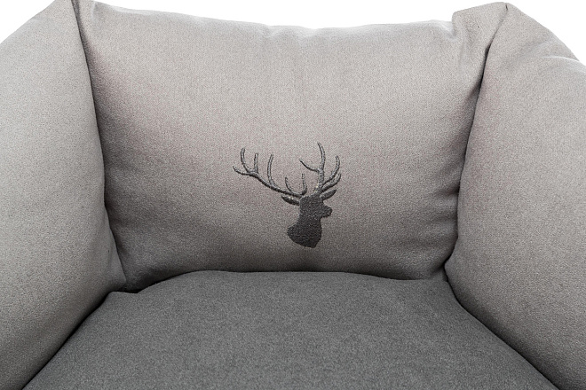 TRIXIE hondenmand Leni Rond Zand/Grijs <br>55 cm
