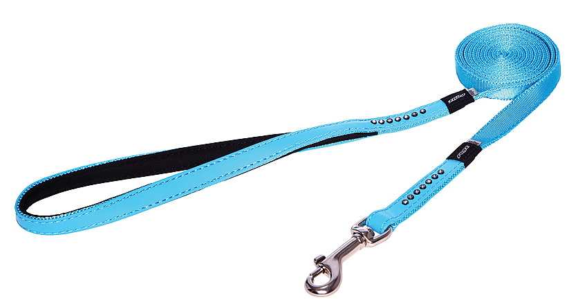 Rogz Hondenlijn Lang Lapz Luna Blauw met Halsband