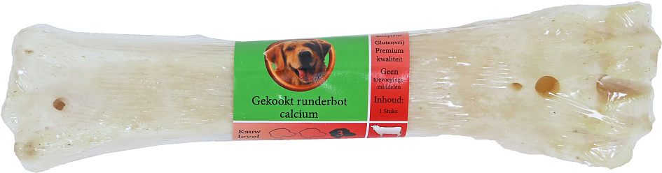 Natuurlijke snack gekookt runderbot calcium
