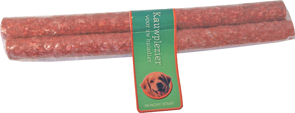 Munchy kauwstaaf rood 25 cm (20 mm) 2 st